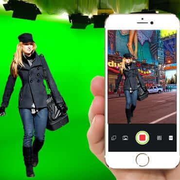 отображение хромакея на смартфоне отображение chromakey при streaming